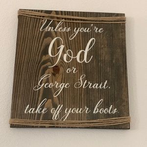 Super cute western wood sign!